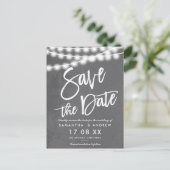 String lightsグレーセメント工業日付を保存 案内ポストカード (スタンド正面)