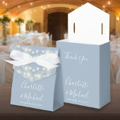 String Lightsシグネチャースクリプトほこりっぽい青結婚色 フェイバーボックス