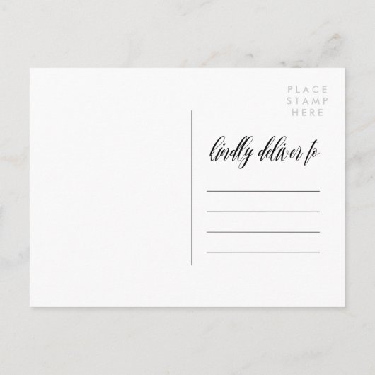 String Lightsスクリプトオーバーレイ写真の保存日付 案内ポストカード (裏面)