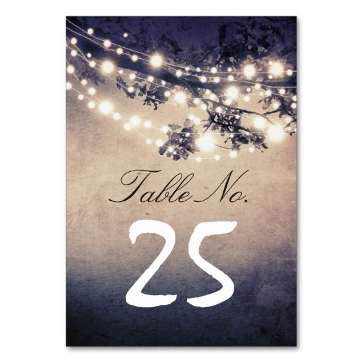 string lightsブランチ表ナンバーカード テーブルナンバー (正面)