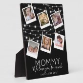 String Lightsモダン Mommy Photo Collage フォトプラーク (側面)