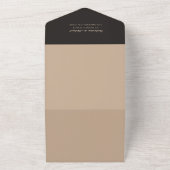 String Lightsロマンチックな国QRコード結婚ズ オールインワン招待状 (外側)