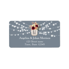 String Lights差出人住所 ラベル