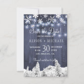 String lights木の雪救の消結婚雪 セーブザデート (正面)