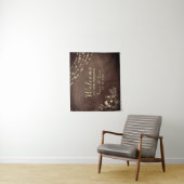 String Lights素朴 Wood's 結婚 Welcome タペストリー (インサイチュ)