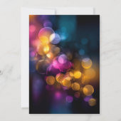 String Lights Birthday Party 招待状 (裏面)