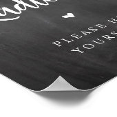 String Lights, Chalkboard, Ladies Washroom ポスター (角)