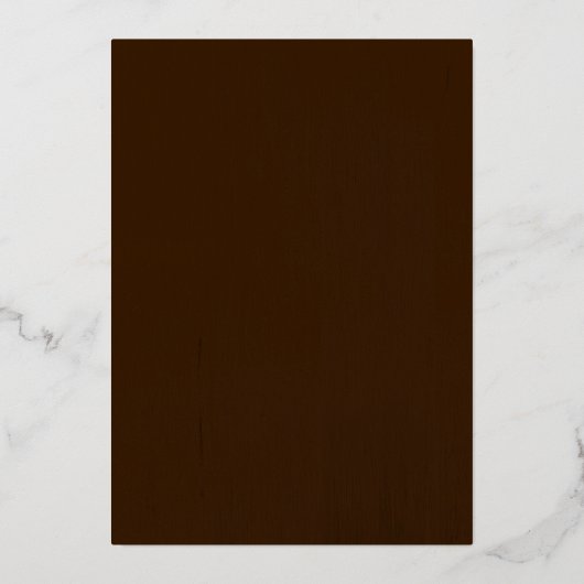 String Lights Elevated Rustic Wedding  箔招待状 (裏面)