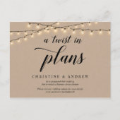 String Lights、Kraft、A Twist in Plans、延期 ポストカード (正面)