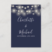 String Lights Navy Blueの結婚詳細 エンクロージャーカード (裏面)
