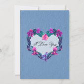 String Lights Orchid shaped Heart シーズンカード (裏面)