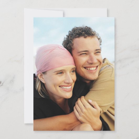 String Lights Sage Green Photo Wedding 招待状 (裏面)