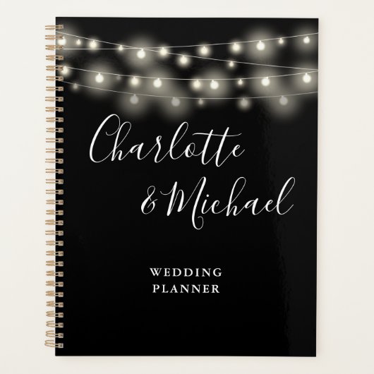 String Lights Signature Script白黒結婚's プランナー手帳 (正面)