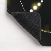 String of Glowing Lights on Black マウスパッド (コーナー)
