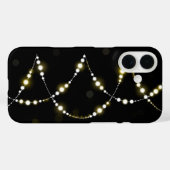 String of Glowing Lights on Black Case-Mate iPhoneケース (裏面 (横))