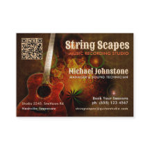 String Scapes Music Guitar Art、カレンダーQRコード付き