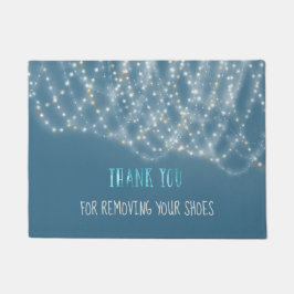 StringLights靴を外してくれてありがとう ドアマット