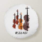 Strings Squadミュージック楽器 ラウンドクッション (裏面)