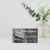 Strings Studio Guitar GreyAZ名刺 名刺 (スタンド正面)