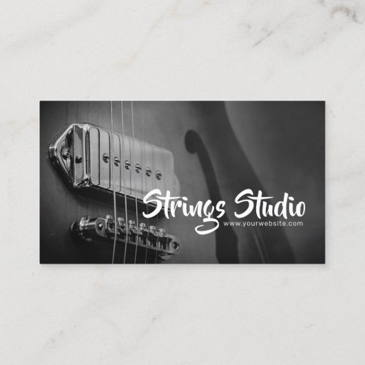Strings Studio Guitar GreyAZ 名刺 (裏面)