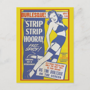 Strip Tease Girls show Postcard ポストカード