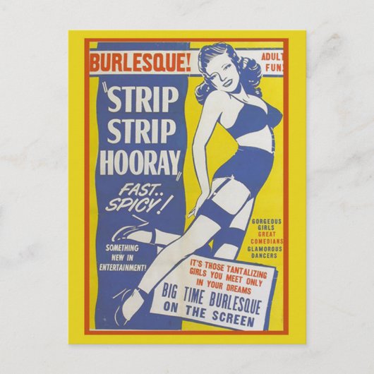 Strip Tease Girls show Postcard ポストカード (正面)