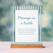 Stripe Beach Club Message In a Bottle keepsake  アクリルサイン (ニュートラル)