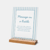 Stripe Beach Club Message In a Bottle keepsake  アクリルサイン (傾斜)