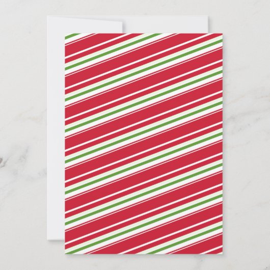 Stripe Cookies and Cocktail Classic Christmas 招待状 (裏面)