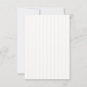 Stripe Elegant Typography Modern Minimal Wedding 招待状 (裏面)