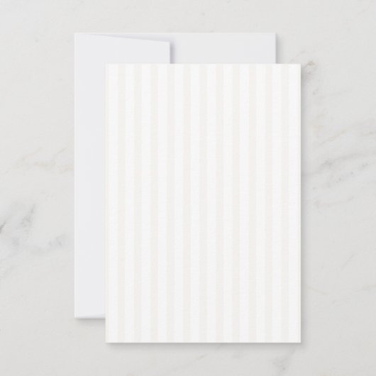 Stripe Elegant Typography Modern Minimal Wedding 招待状 (裏面)