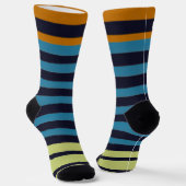 Stripe Socks for Dad Crew Socks ソックス (傾斜あり)