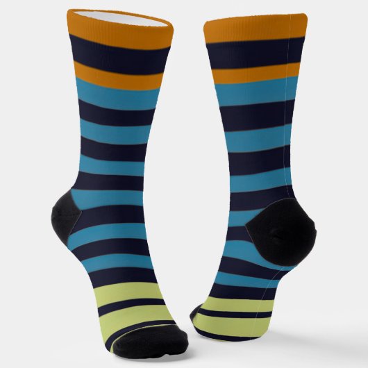 Stripe Socks for Dad Crew Socks ソックス (傾斜あり)
