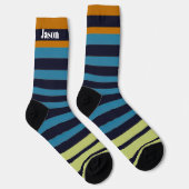 Stripe Socks for Dad Crew Socks ソックス (右)
