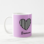 STRIPED世界の最も素晴らしい叔母さんのハートV15 マグカップ (左)