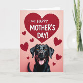 Striped Affection Dog Day Card カード (正面)