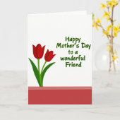 Striped Appreciation Message Card カード (黄色い花)