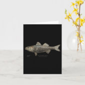 Striped B Fishing  カード (黄色い花)