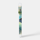 Striped bass 031024AREF130 - Watercolor iPhoneケース (左側面)