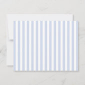 Striped Blue and Red Personal Note Card 招待状 (裏面)