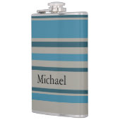Striped blue gray フラスク (左)