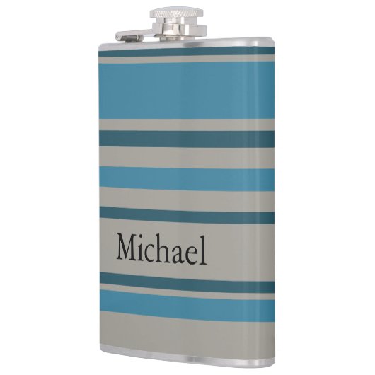 Striped blue gray フラスク (左)