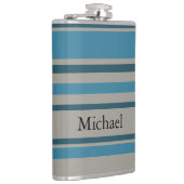 Striped blue gray フラスク (右)