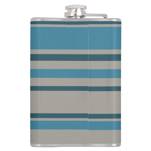 Striped blue gray フラスク (裏面)