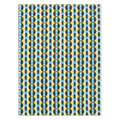 Striped Blue Yellow Stars Pattern Design  テーブルクロス (正面)