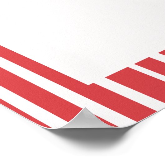 Striped Bow Coquette Bachelorette Weekend Welcome ポスター (角)