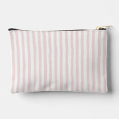 Striped Bow Cute Coquette Custom Personalized Name アクセサリーポーチ (裏面)