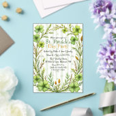 Striped Clover Border Party アクリル招待状 (インサイチュ (ウェディング))