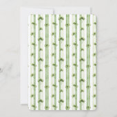 Striped Clover Border Party Invitation 招待状 (裏面)