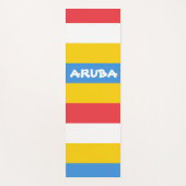 Striped Colors of Aruba Flag ヨガマット (正面)